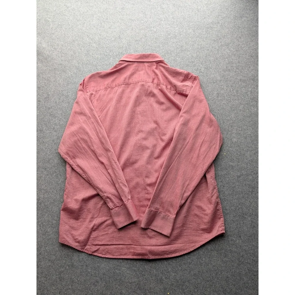 Banana Republic Men's Shirt‎ Extra Large Red Button-up Long Sleeve